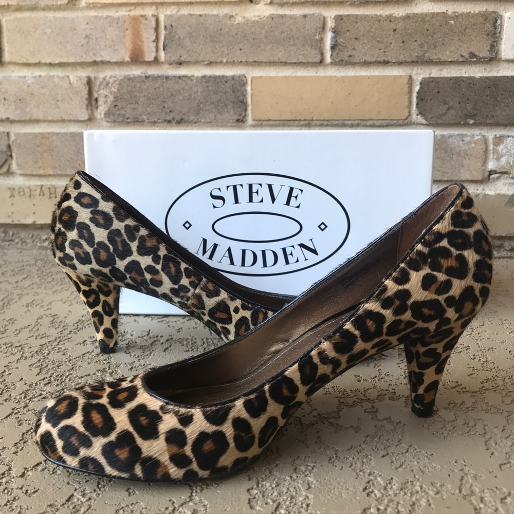 Steve Madden Ulltra-L Pumps Size 8.5 Leopard